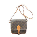 Louis Vuitton Cartouchiere Brown Monogram Canvas Shoulder