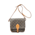 Louis Vuitton Cartouchiere Brown Monogram Canvas Shoulder