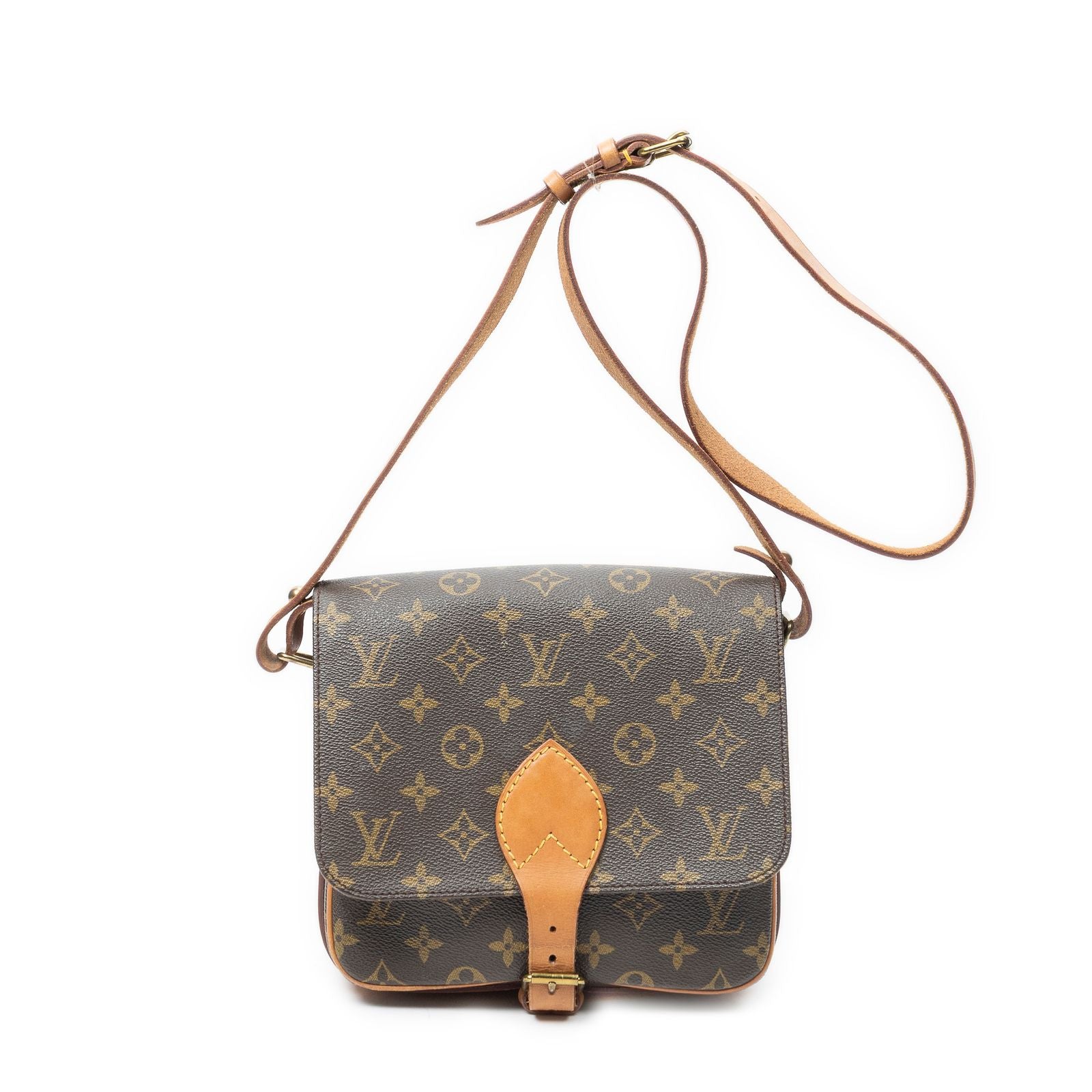 Louis Vuitton Cartouchiere Brown Monogram Canvas Shoulder