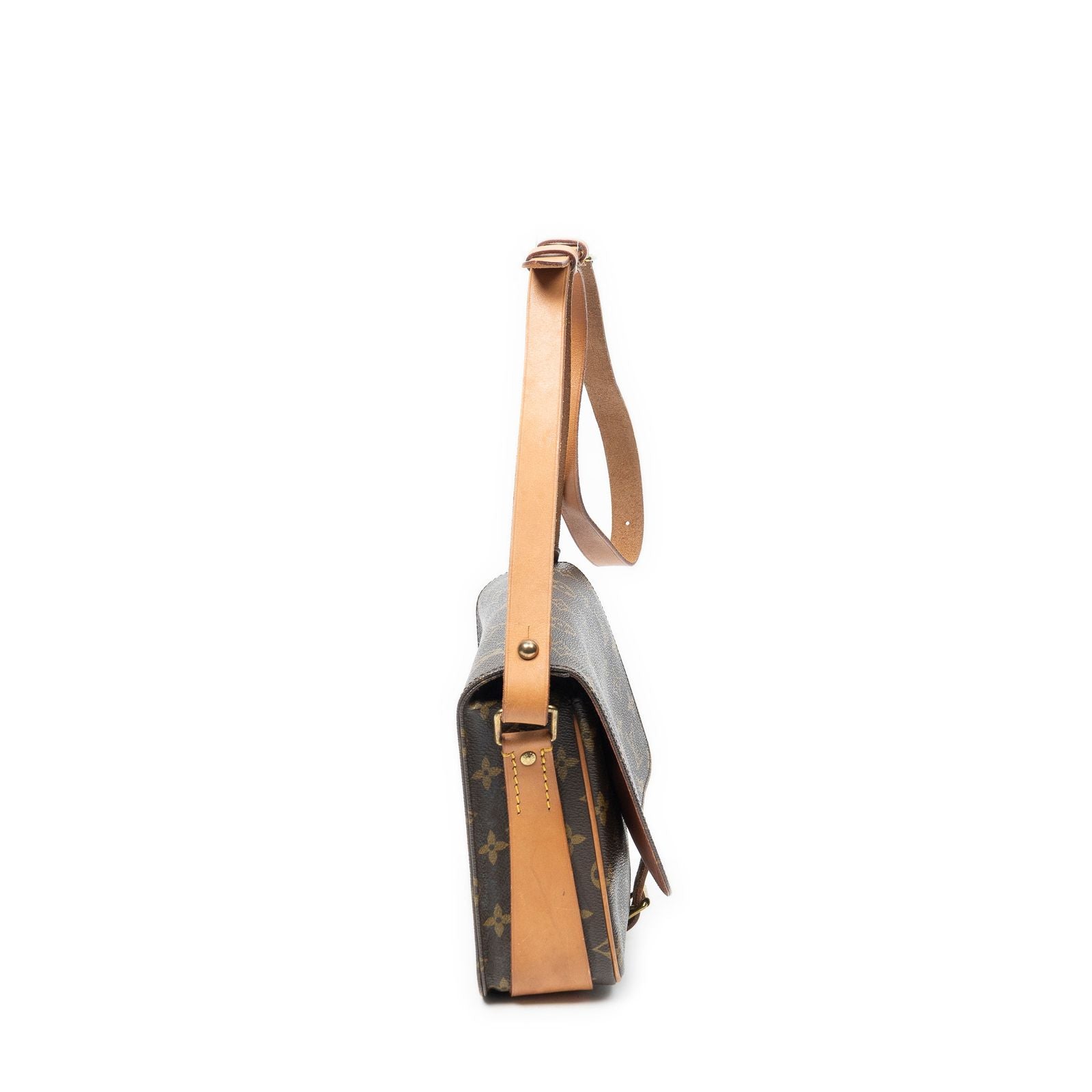 Louis Vuitton Cartouchiere Brown Monogram Canvas Shoulder — view 4