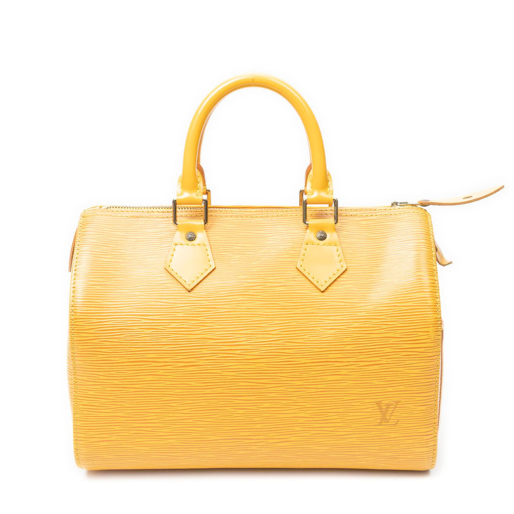 Louis Vuitton Speedy Yellow Epi Handbag