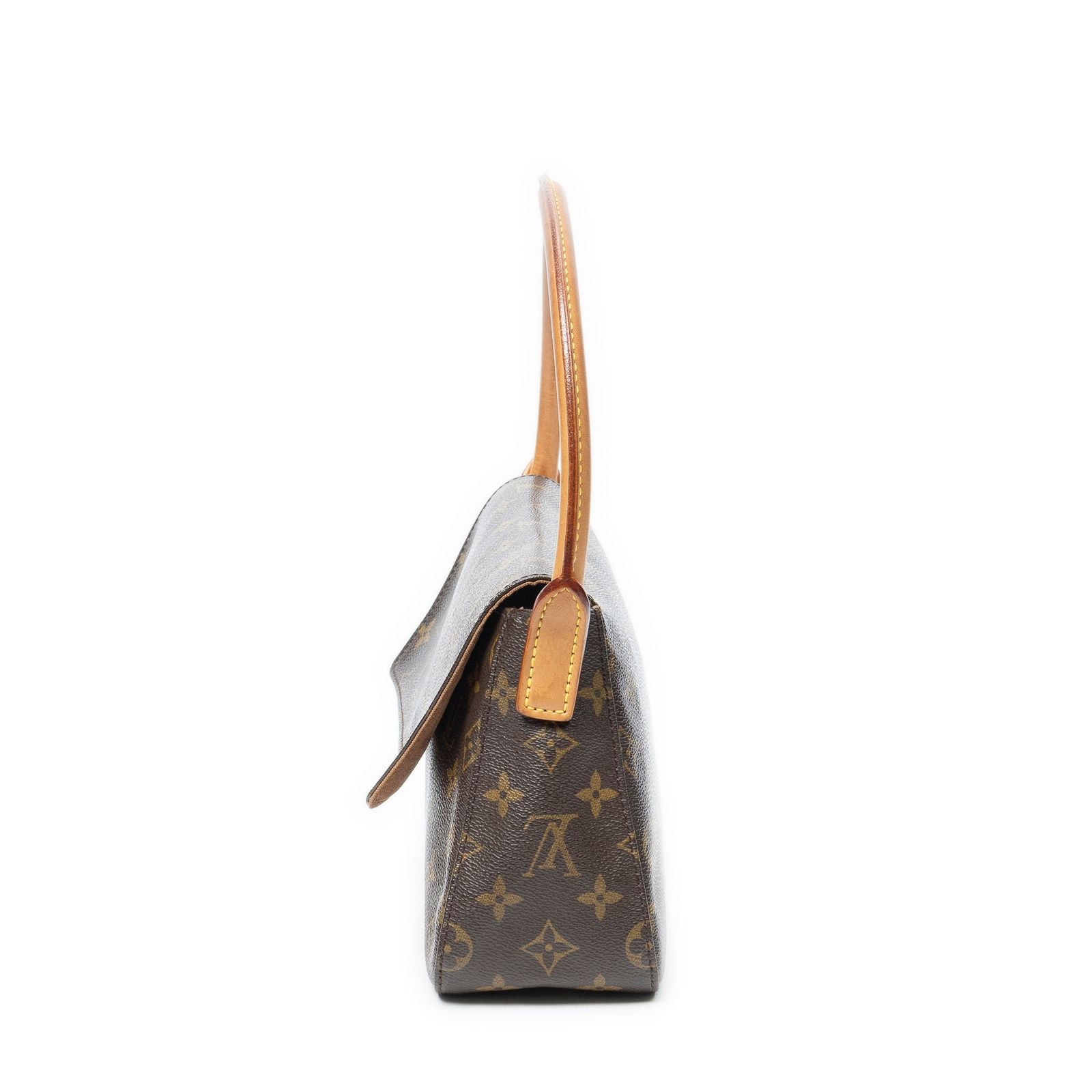 Louis Vuitton Mini Looping Brown Monogram Canvas Shoulder — view 3