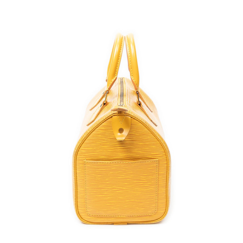 Louis Vuitton Speedy Yellow Epi Handbag — view 3