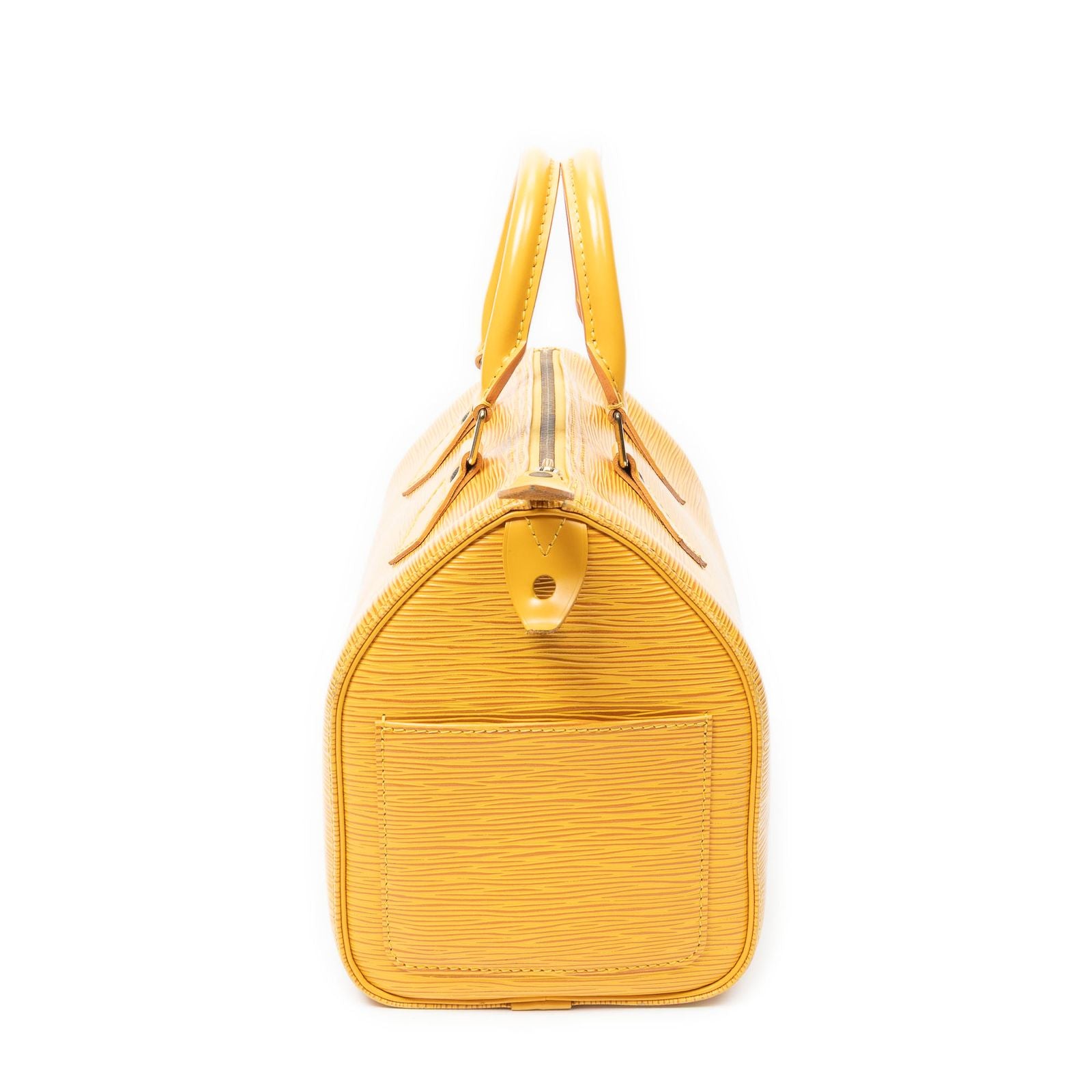 Louis Vuitton Speedy Yellow Epi Handbag — view 3