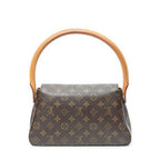 Louis Vuitton Mini Looping Brown Monogram Canvas Shoulder — view 5