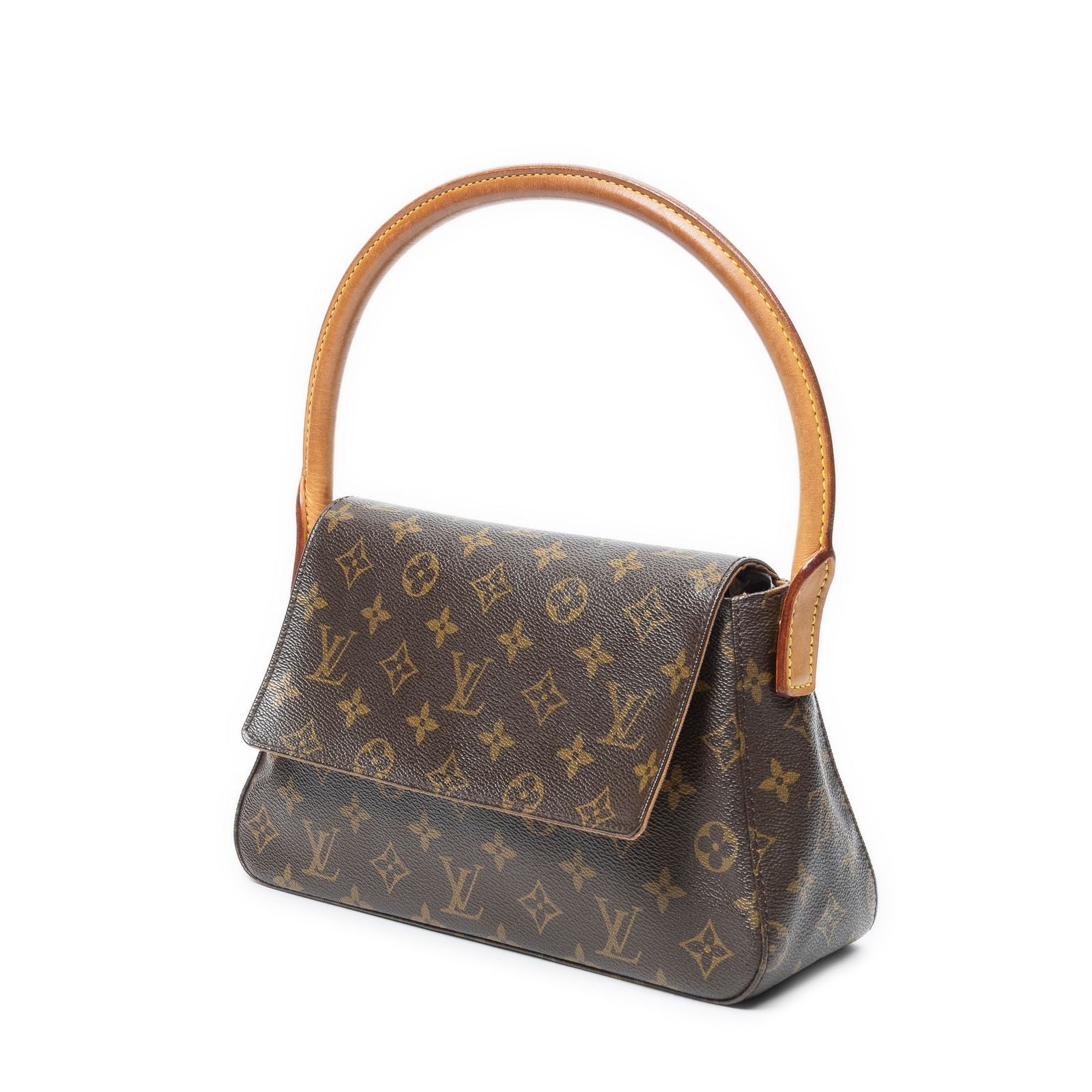 Louis Vuitton Mini Looping Brown Monogram Canvas Shoulder — view 2