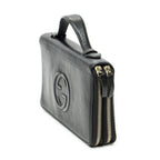 Gucci Soho Clutch Black Calfskin Leather — view 2