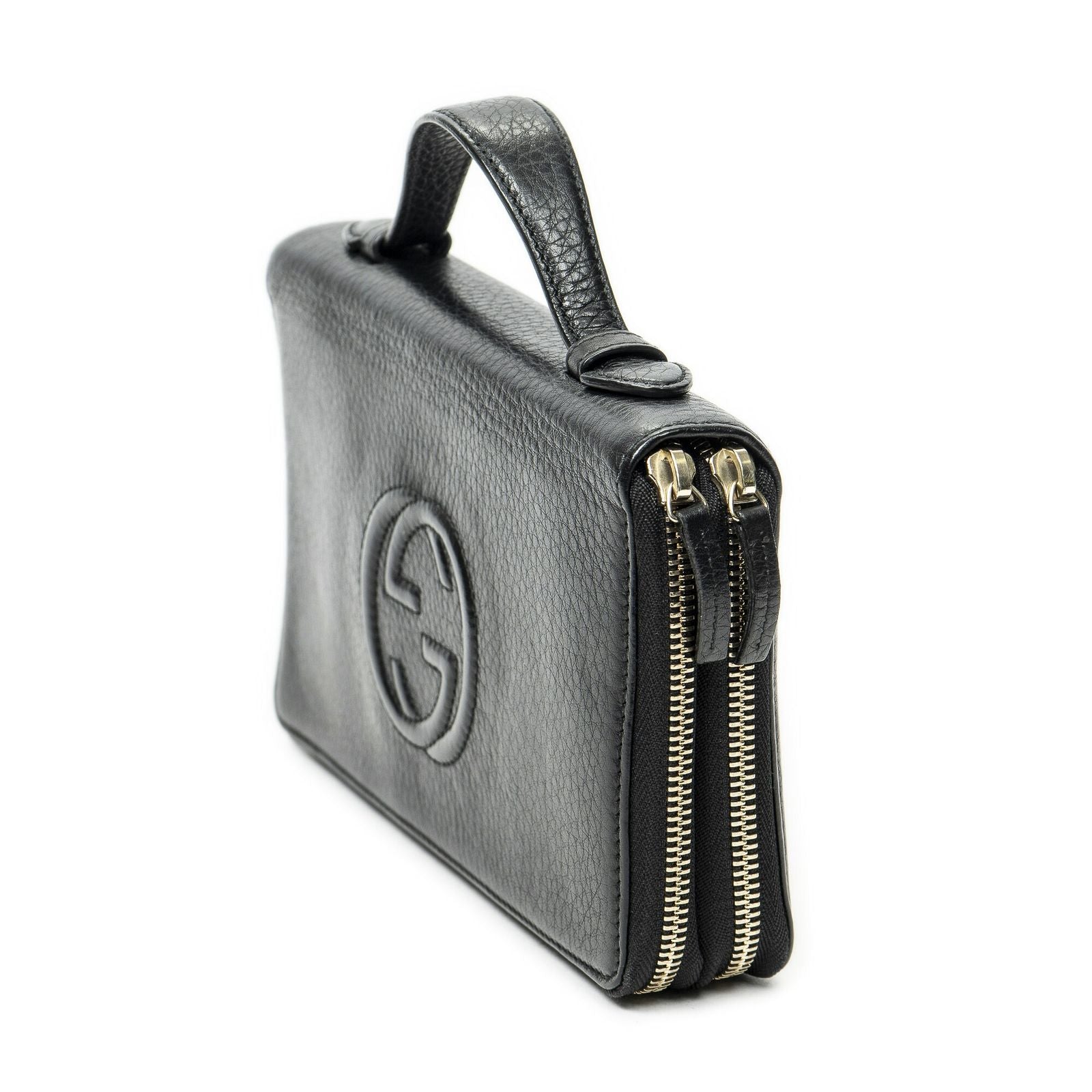 Gucci Soho Clutch Black Calfskin Leather — view 2