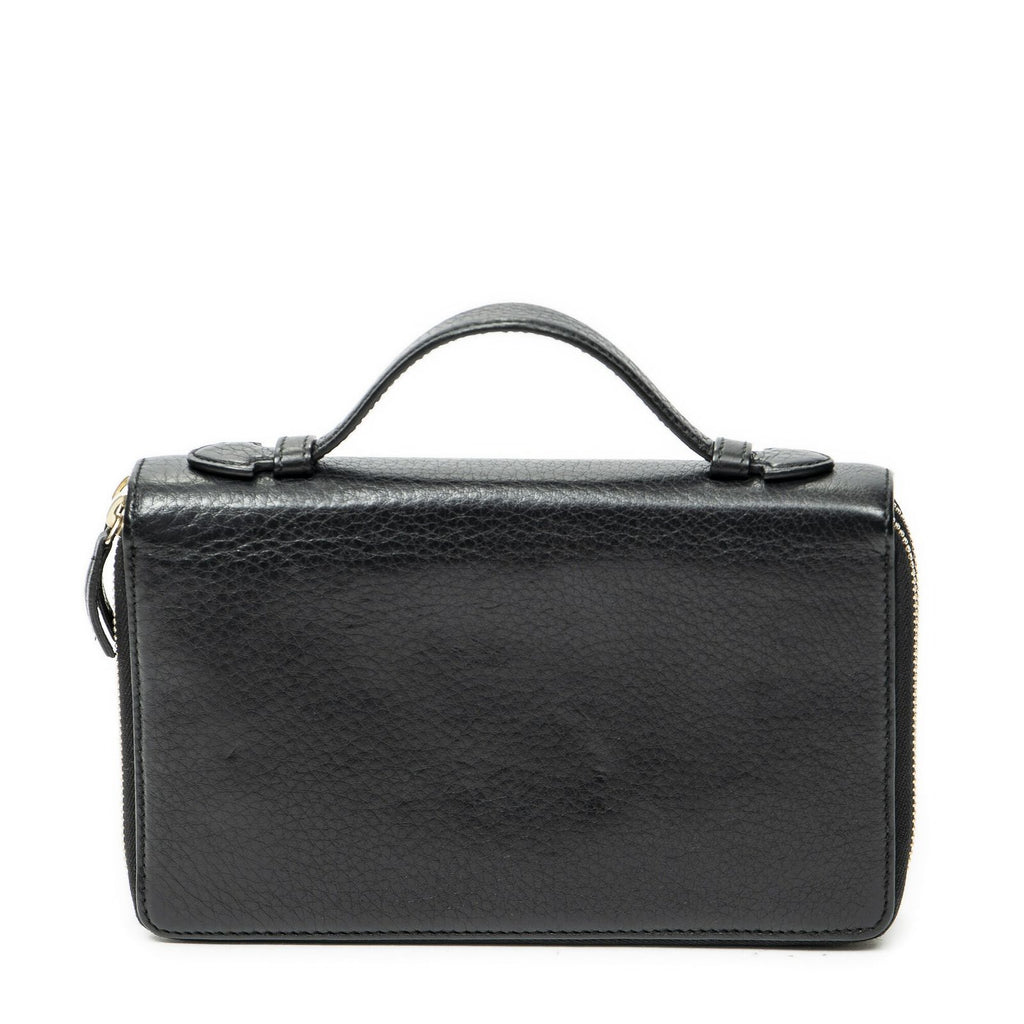 Gucci Soho Clutch Black Calfskin Leather — view 5