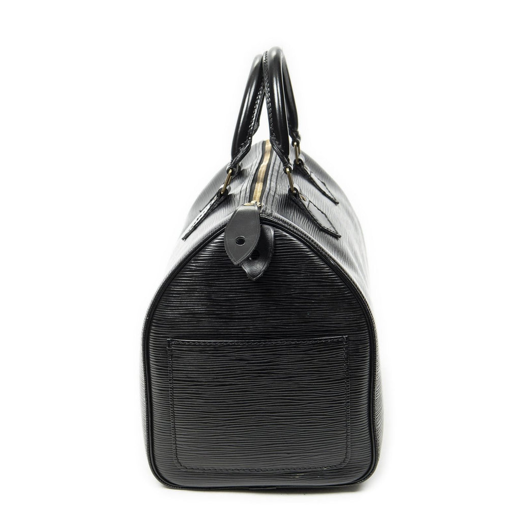 Louis Vuitton Speedy Black Epi Handbag — view 3