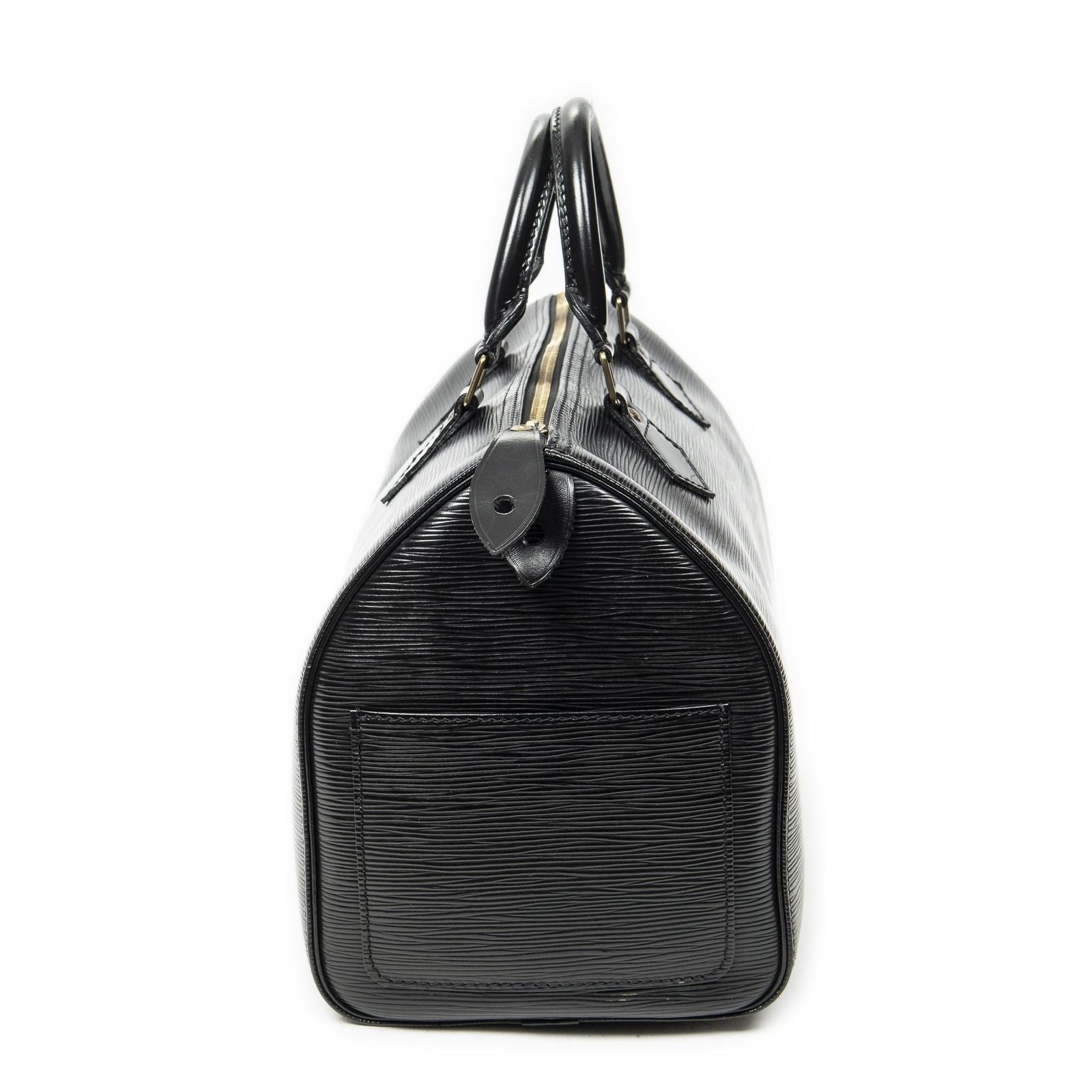 Louis Vuitton Speedy Black Epi Handbag — view 3