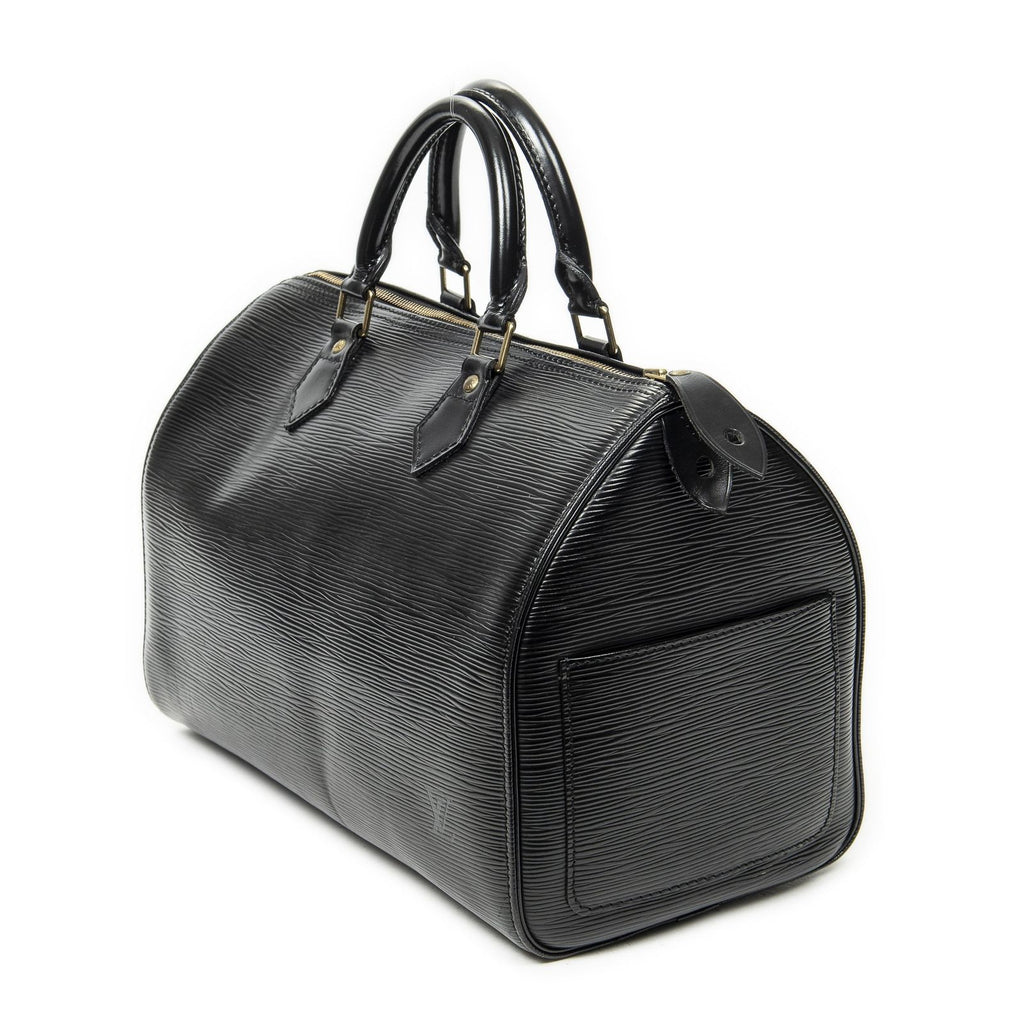 Louis Vuitton Speedy Black Epi Handbag — view 2