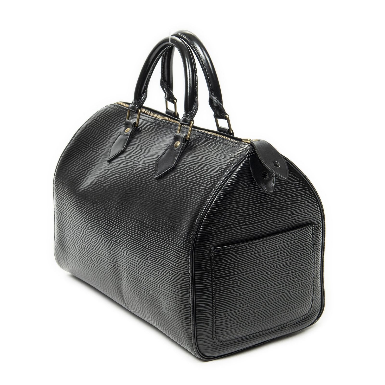 Louis Vuitton Speedy Black Epi Handbag — view 2