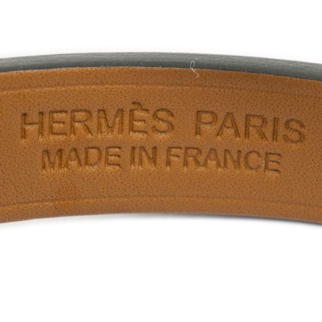 Hermes Kelly Double Tour Bracelet Lightgreen Leather — view 3