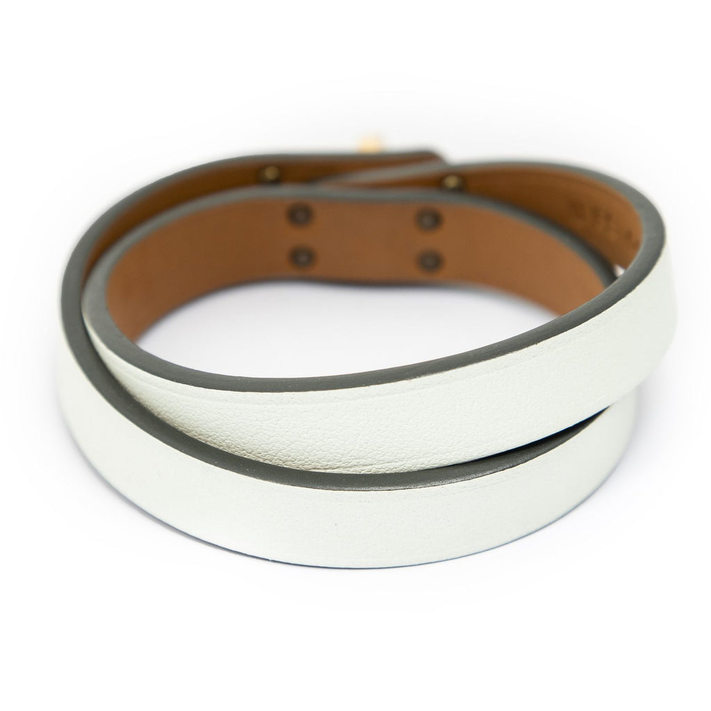 Hermes Kelly Double Tour Bracelet Lightgreen Leather — view 2