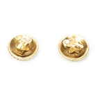 Chanel CC Rhinestone Round Earrings — view 2