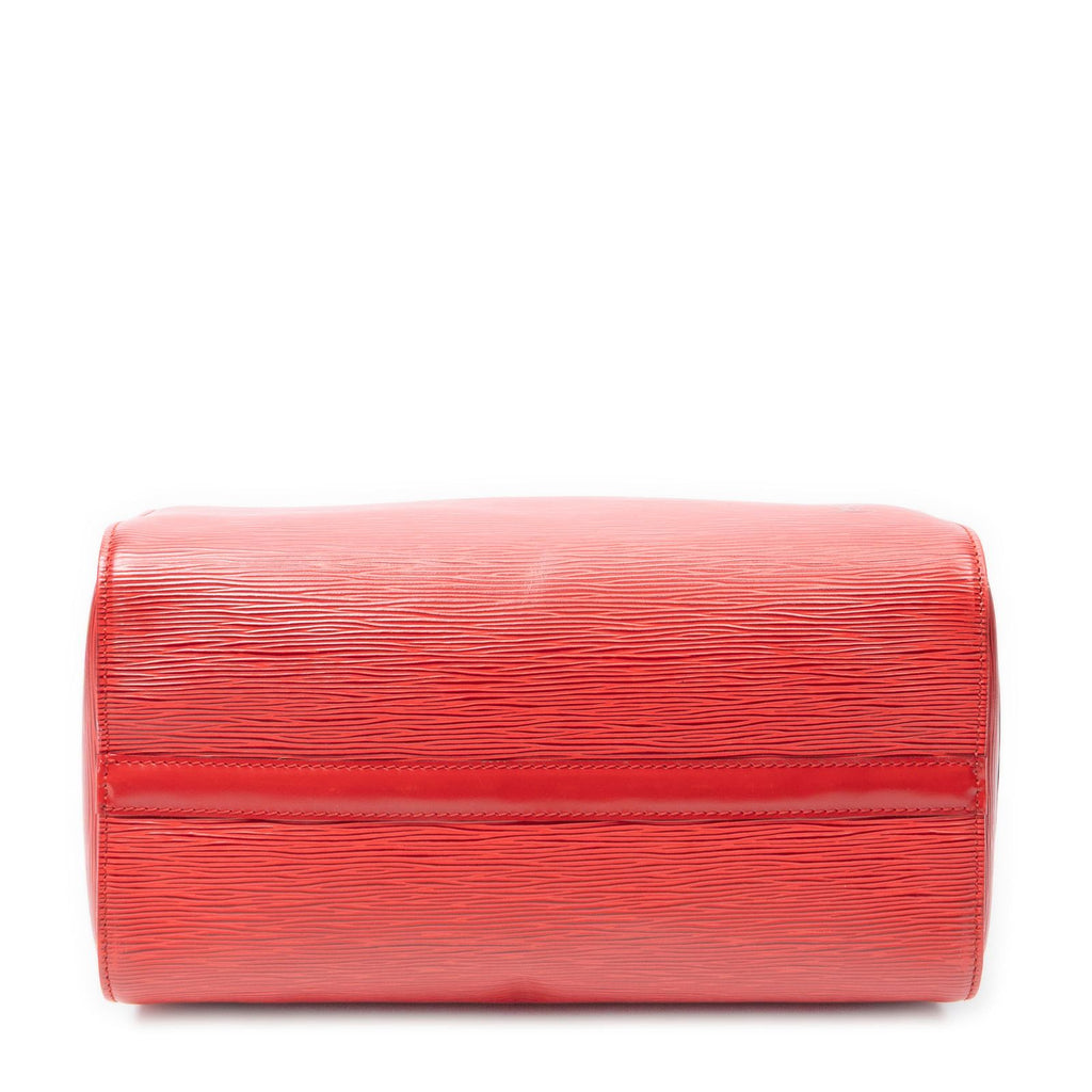 Louis Vuitton Speedy Red Epi Handbag — view 6