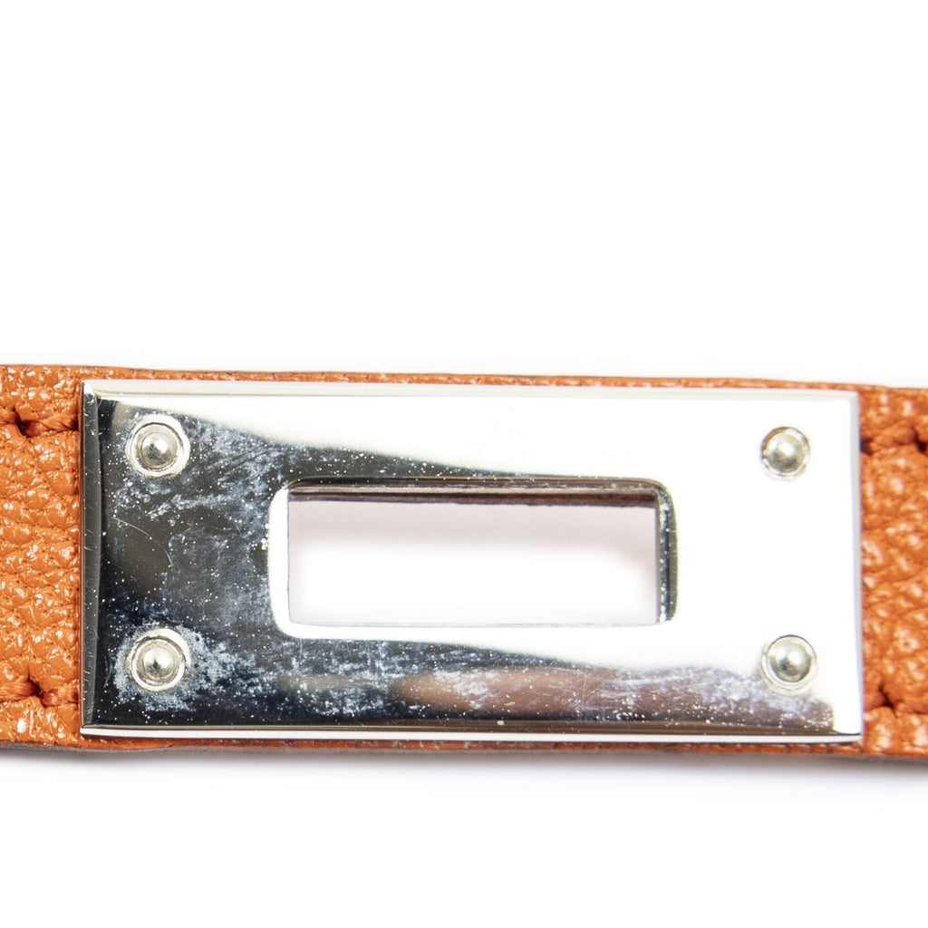 Hermes Kelly Lariat Necklace Orange Chezblanc — view 3