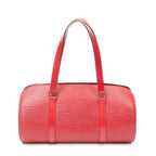 Louis Vuitton Soufflo Red Epi Handbag — view 5