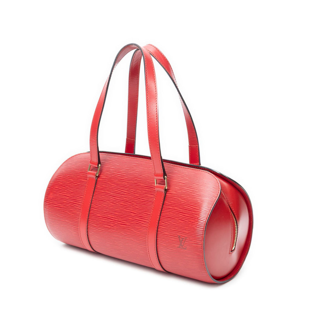 Louis Vuitton Soufflo Red Epi Handbag — view 2
