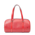 Louis Vuitton Soufflo Red Epi Handbag