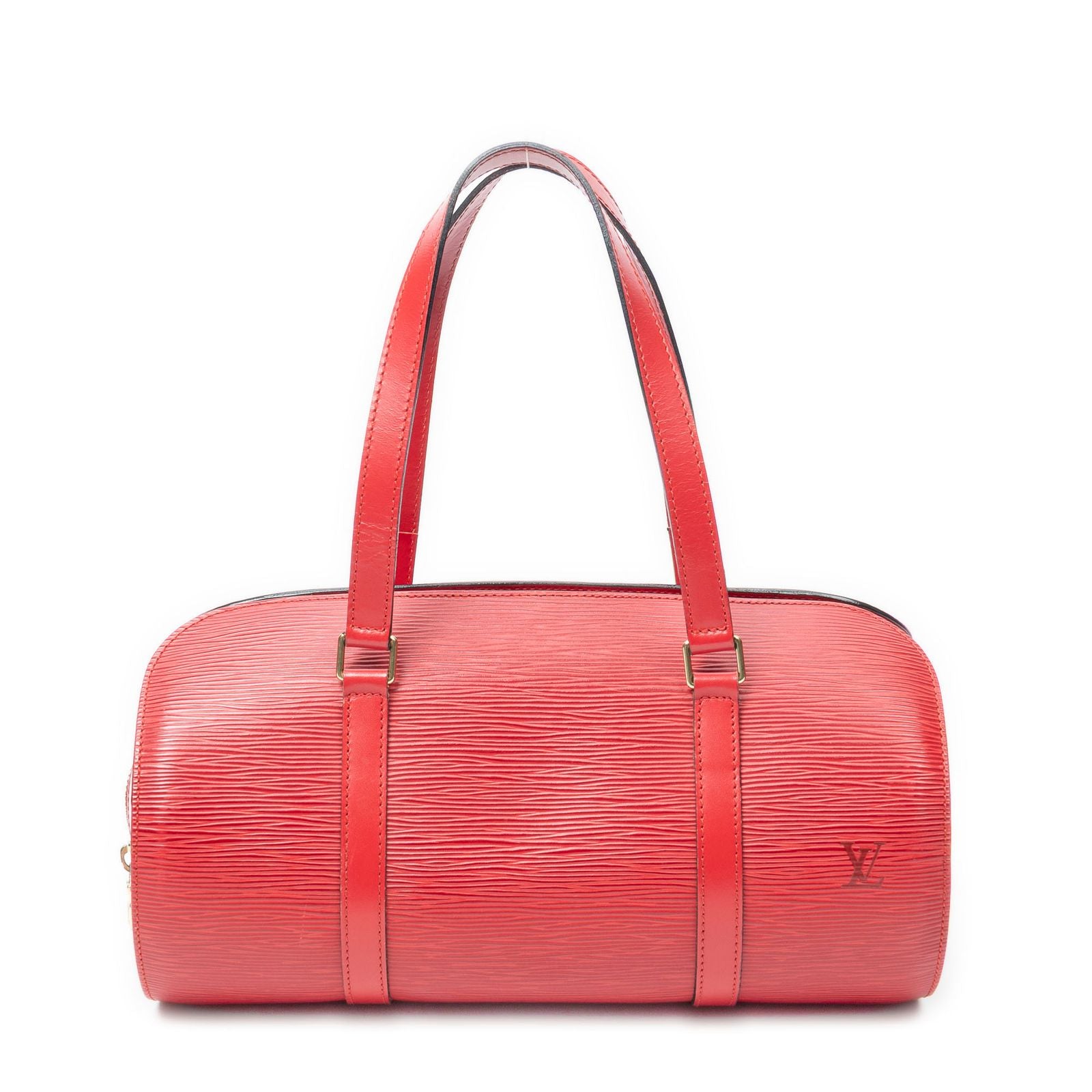 Louis Vuitton Soufflo Red Epi Handbag