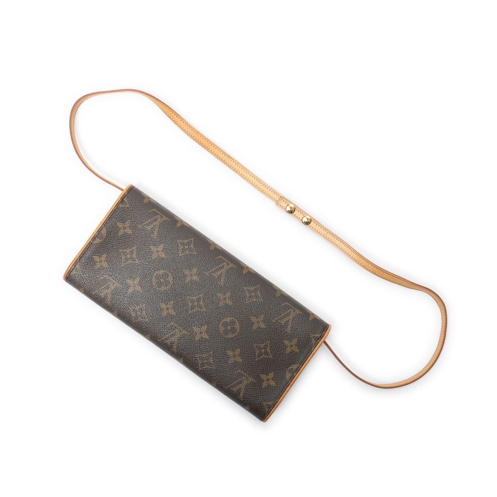 Louis Vuitton Twin Brown Monogram Canvas Shoulder — view 2