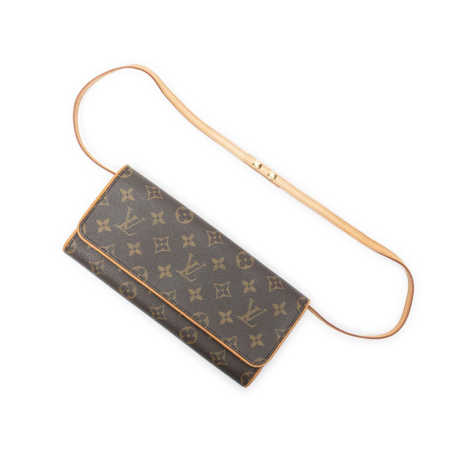 Louis Vuitton Twin Brown Monogram Canvas Shoulder