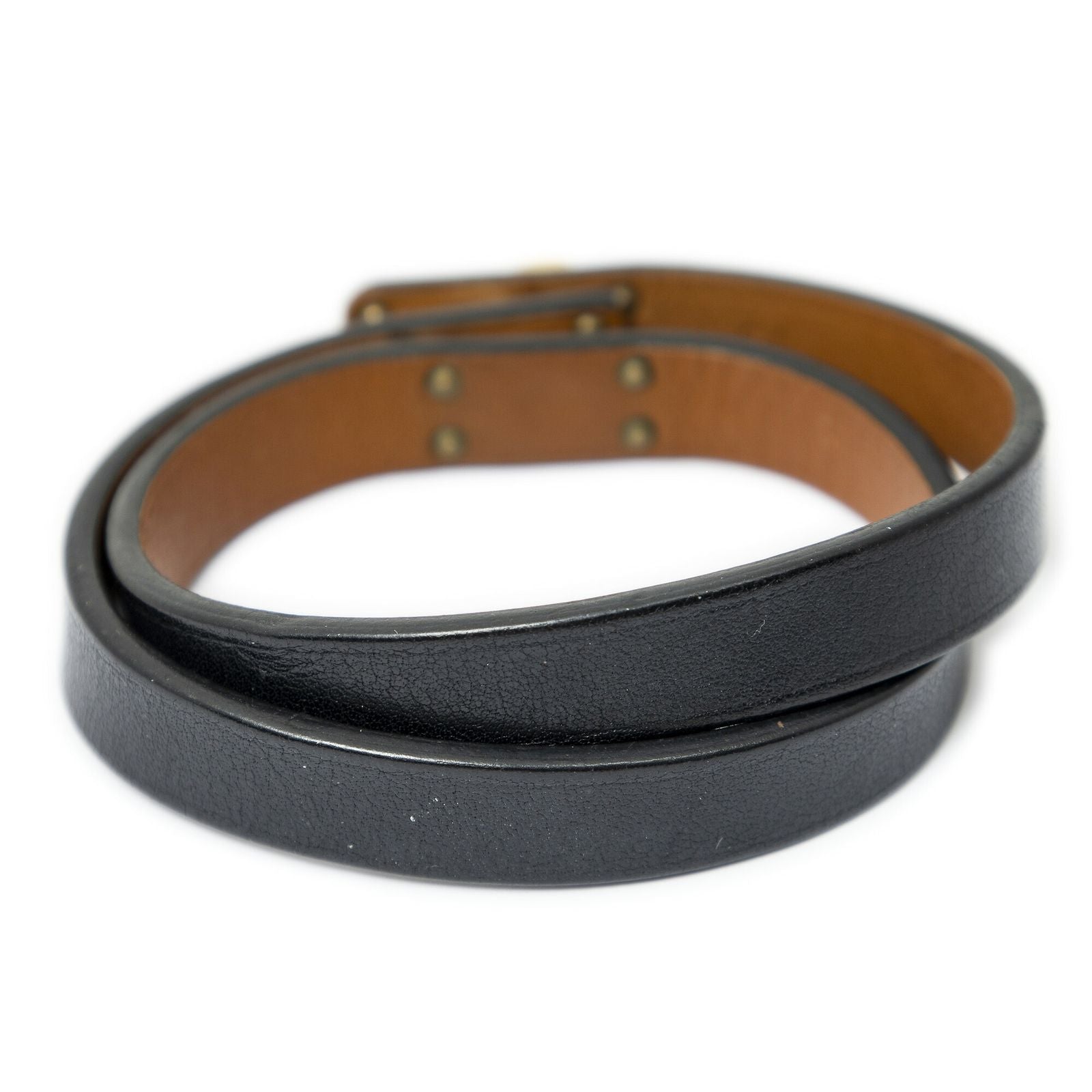 Hermes Kelly Double Tour Bracelet Black Leather — view 2