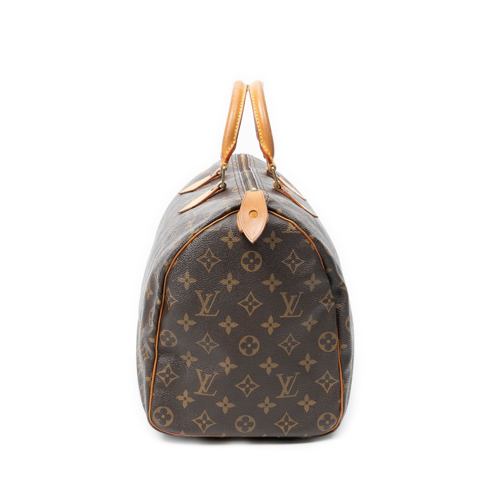 Louis Vuitton Speedy Brown Monogram Canvas Handbag — view 3