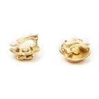 Chanel CC Logo Round Clip Type Earrings Gold Plated — view 2