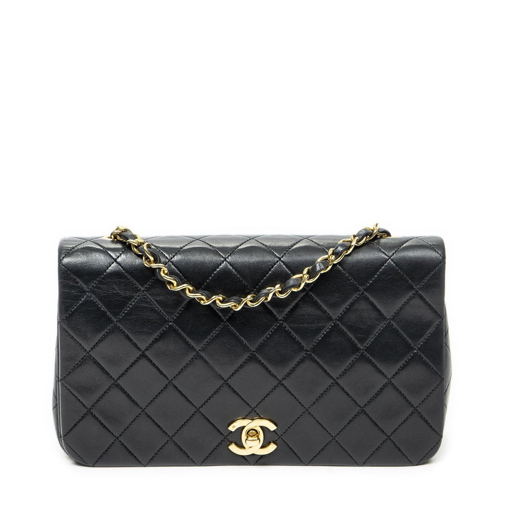 Chanel Mademoiselle Full Flap Black Quilted Lambskin Leather