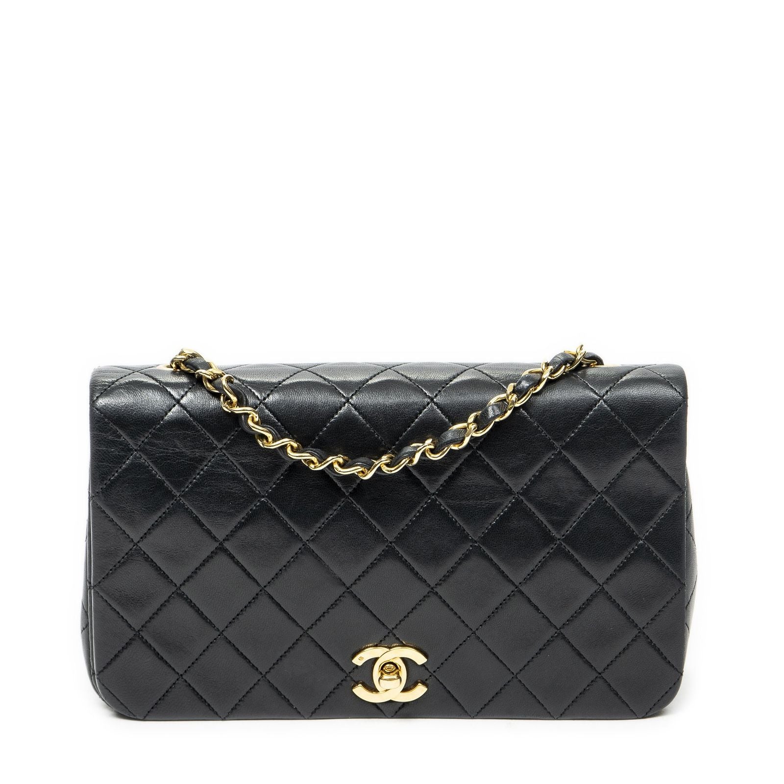 Chanel Mademoiselle Full Flap Black Quilted Lambskin Leather