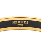 Hermes Enamel Bangle Gray Pumochi Bracelet — view 3