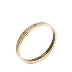 Hermes Enamel Bangle Gray Pumochi Bracelet