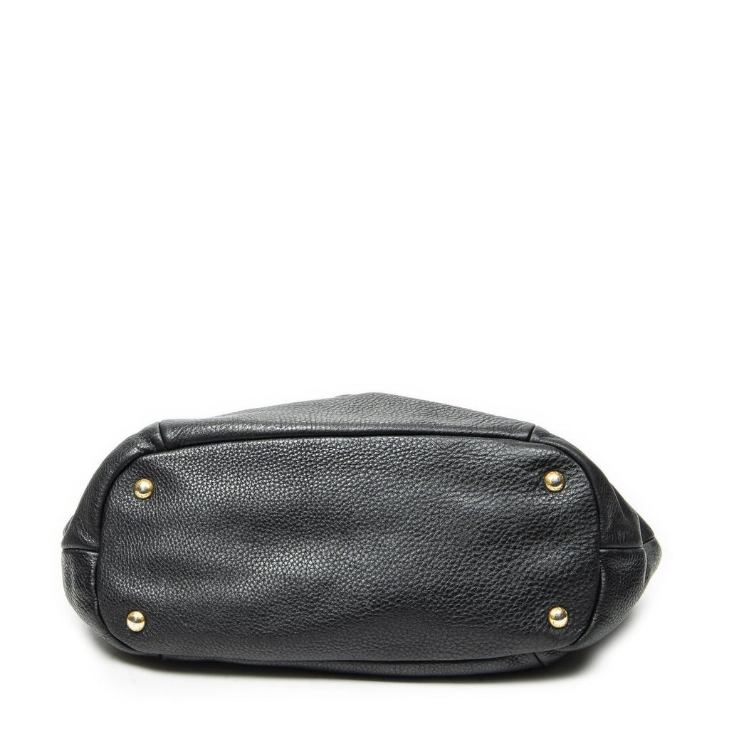 Prada Convertible Tote Black Vitello Dyno — view 6