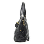 Prada Convertible Tote Black Vitello Dyno — view 3