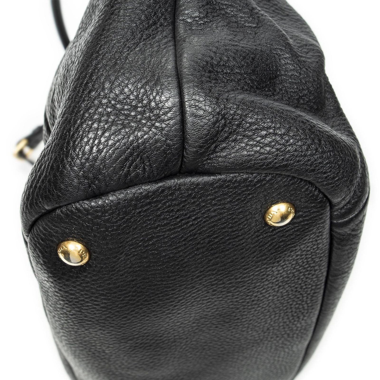 Prada Convertible Tote Black Vitello Dyno — view 7
