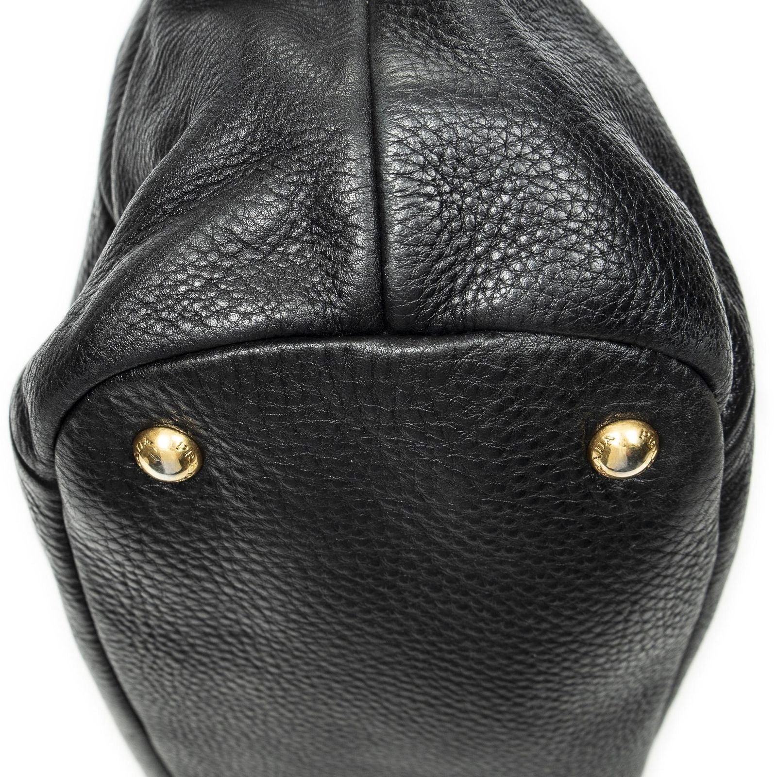 Prada Convertible Tote Black Vitello Dyno — view 8