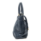 Prada Side Pocket Tote Navy — view 4