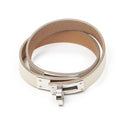 Hermes Kelly Double Tour Bracelet Ivory Leather
