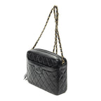 Chanel CC Tassel Camera Bag Black Quilted Lambskin Leather — view 2