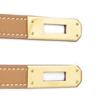 Hermes Kelly Choker Necklace Brown Leather — view 4