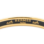 Hermes Enamel Bangle Blue Gold Anchor Motifa Bracelet — view 4