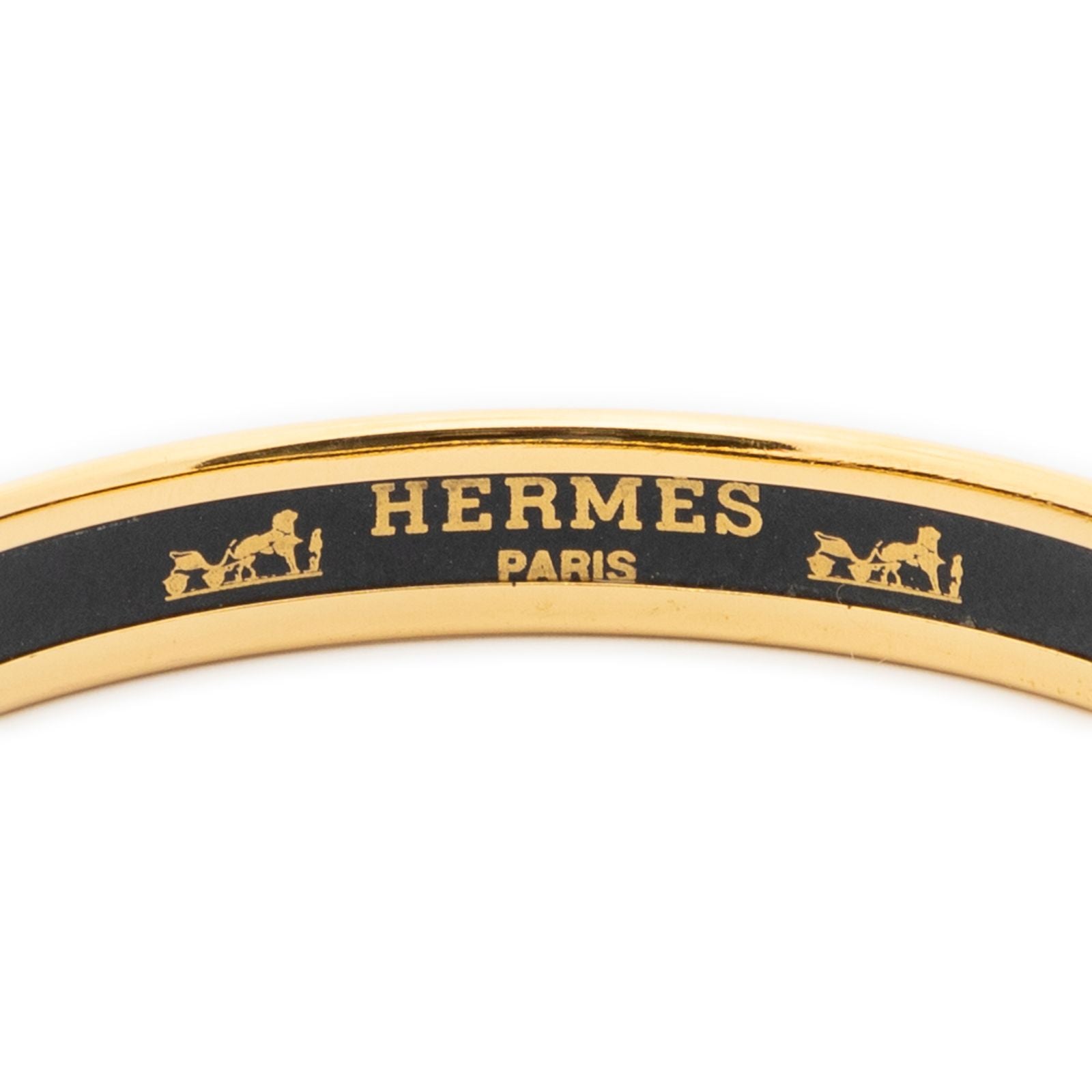 Hermes Enamel Bangle Blue Gold Anchor Motifa Bracelet — view 4