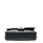 Chanel Quilted Double Flap Black Lambskin Leather — view 6