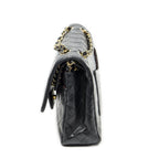 Chanel Quilted Double Flap Black Lambskin Leather — view 3