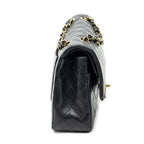 Chanel Quilted Double Flap Black Lambskin Leather — view 4