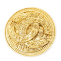 Chanel CC Logo Roundbro Brooch