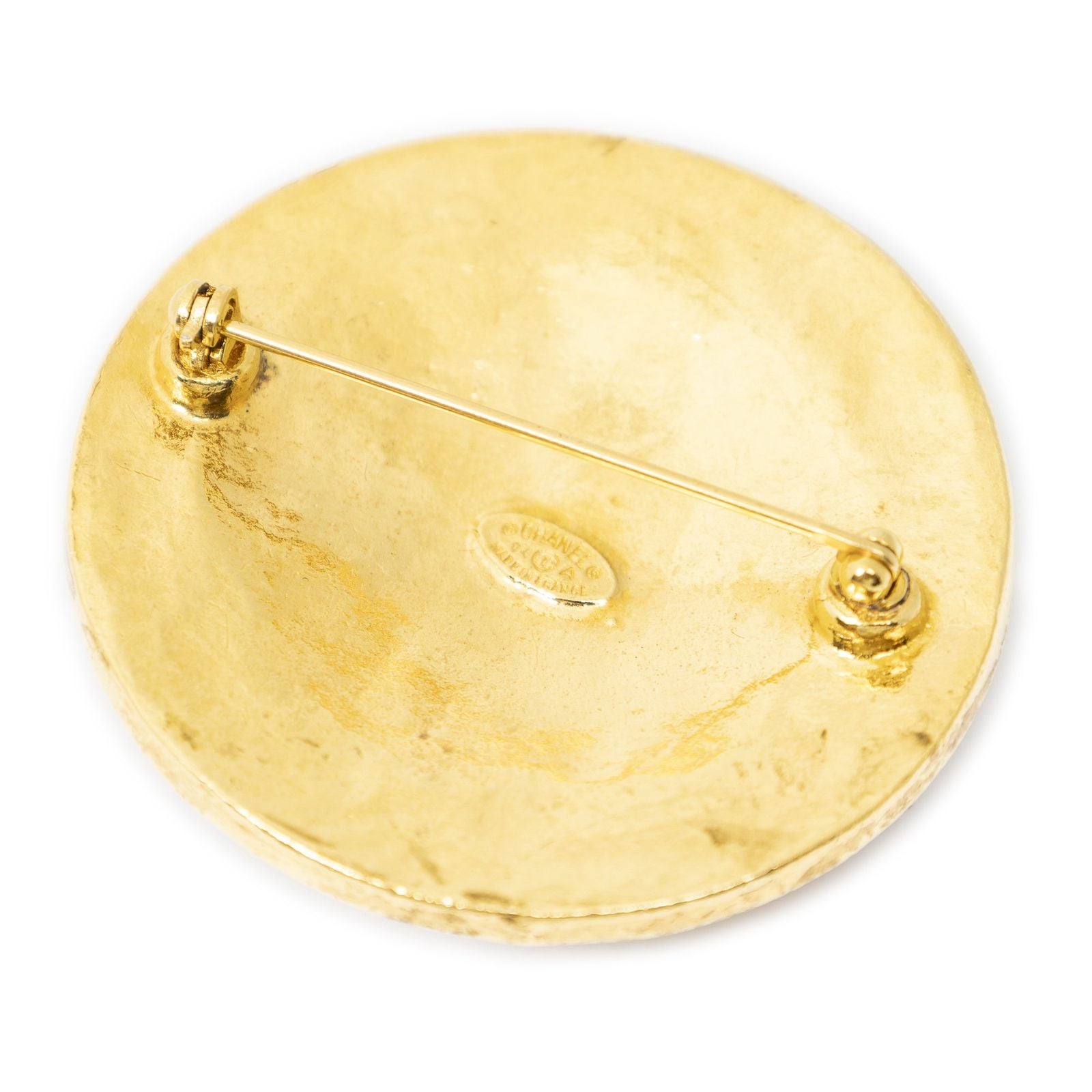 Chanel CC Logo Roundbro Brooch — view 2